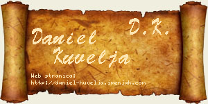 Daniel Kuvelja vizit kartica